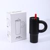 New hot-selling dopamine straw cup 101 stainless steel large-capacity thermos cup outdoor portable ice cup