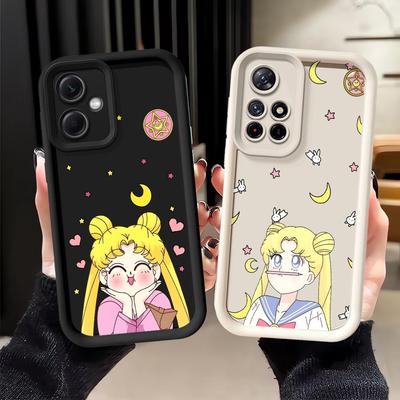 Phone Case for Xiaomi Redmi Note 11s 13 14 Pro Plus 12s 10 11 12 Pro Soft Cover Sailor Moon