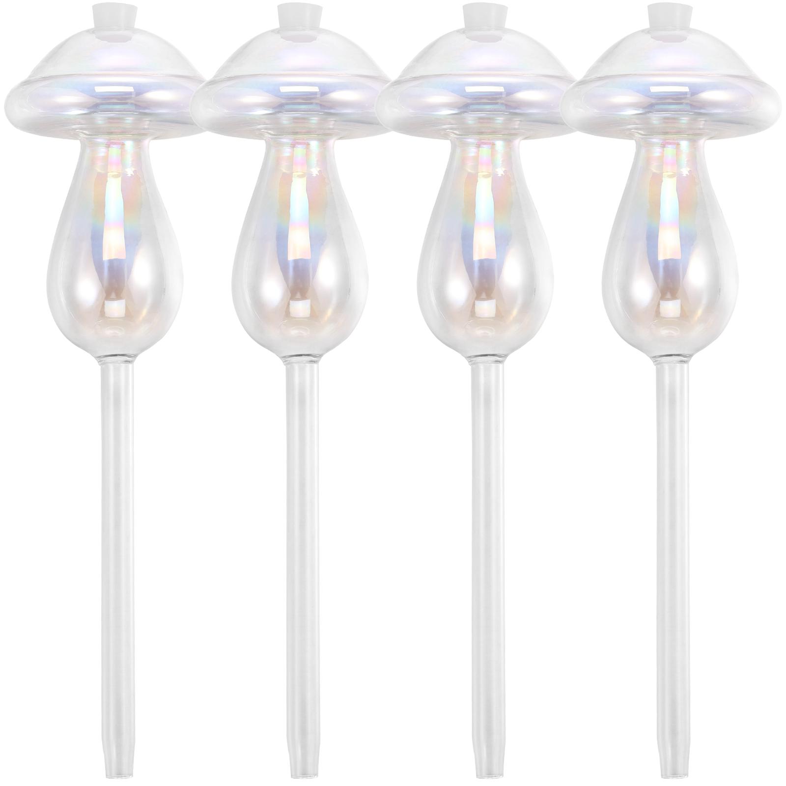 

4 шт. Автоматический податчик воды для растений, самополив, капельное орошение для цветочного горшка, для помещений и улицы, в стиле гриба