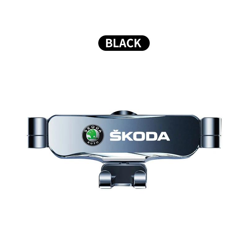 

Car Sticker Car Mobile Phone Holder Smart Auto Clamp Driving Artifact For Skoda fabia 2 octavia 3 rapid superb Accessories Led L чёрный