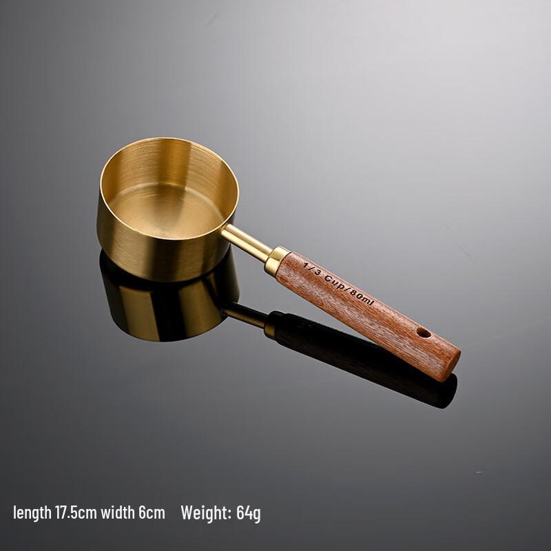 

Qianxing Gold Titanium Measuring Set with Acacia Wood Handles