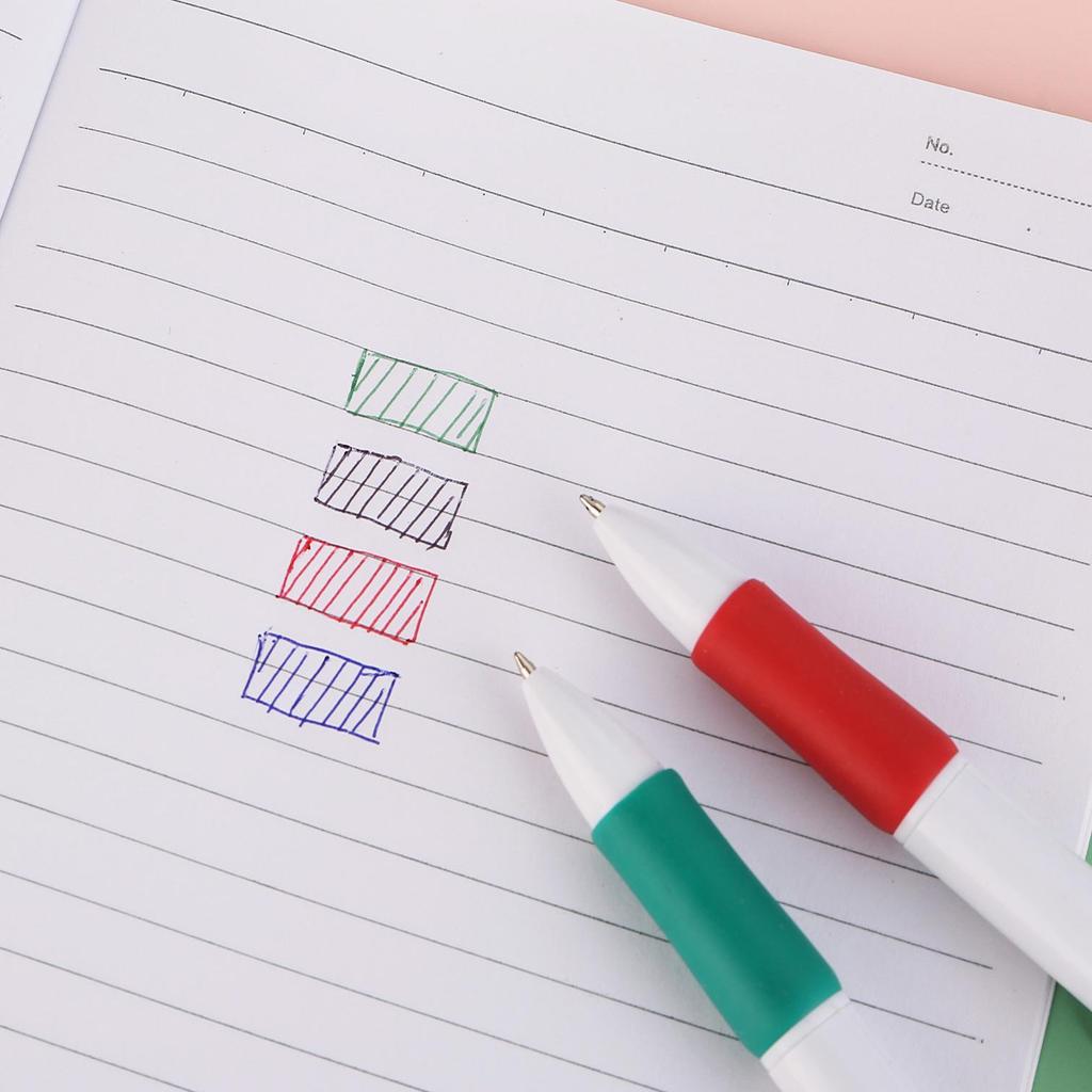 Minimalist Multi-Functional 4-Color Ballpoint Pen - Business Office Stationery