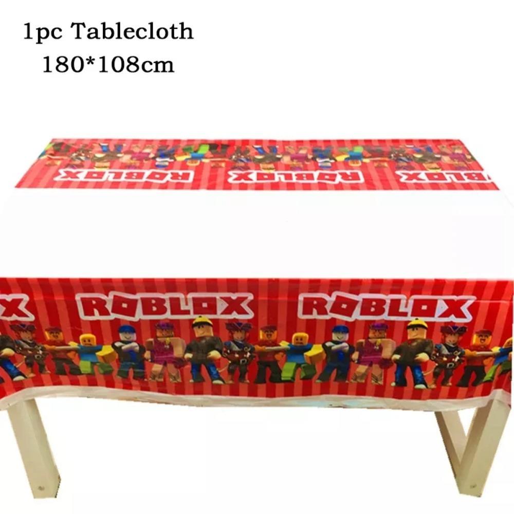 Hot Robot Roblox Dětská Narozeninová Párty Potřeby Sada Jednorázové Nádobí Roblox Papírové Talíře Kelímky Balónky Baby Shower Party Dekorace