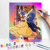 Disney Beauty and The Beast digital oil painting art kit DIY handmade home decoration gift