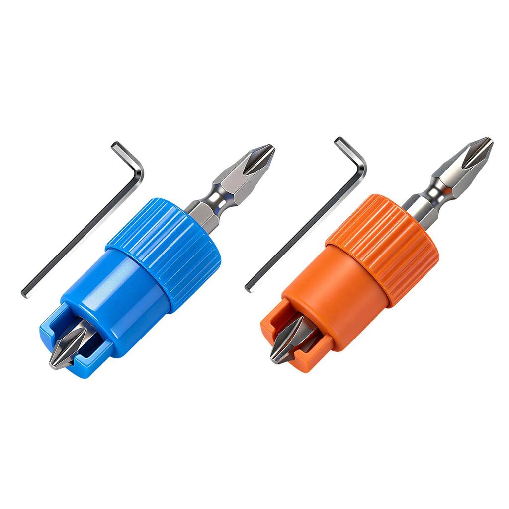 High Strength Alloy Steel Screw Retaining Bit Spring Load Screw Setter 6.35mm Handle For Precise Drilling DIY Projects