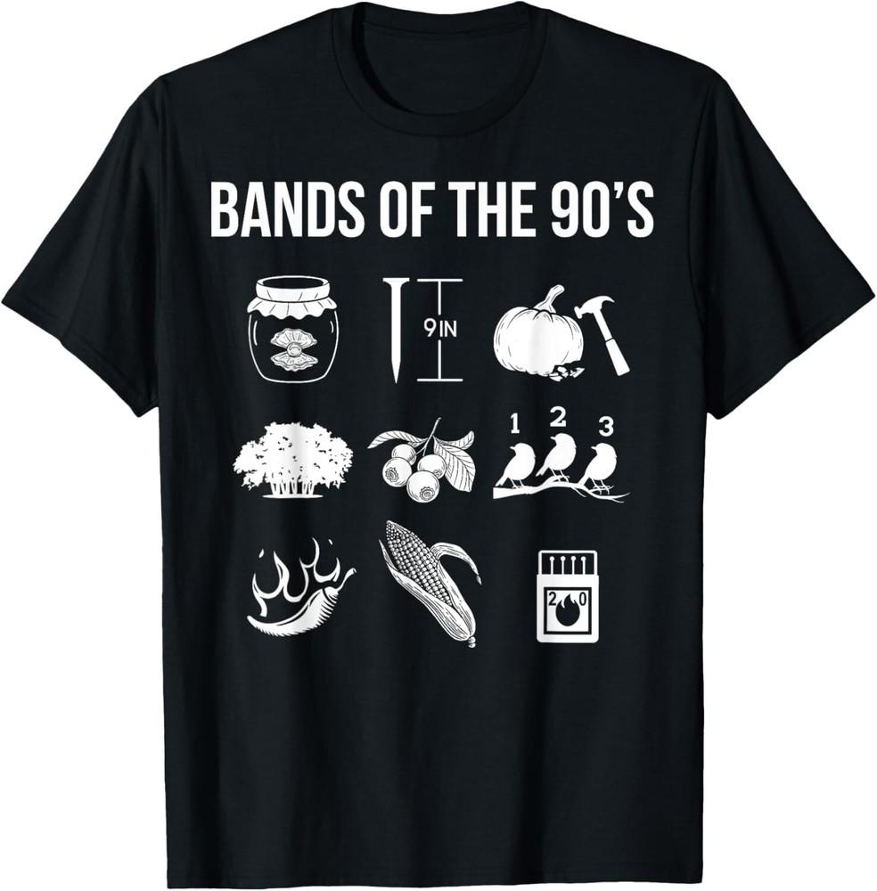 Retro 1990s Bands - Music - 90s Music Lover T-Shirt unisex T-Shirt Unisex T-Shirt S
