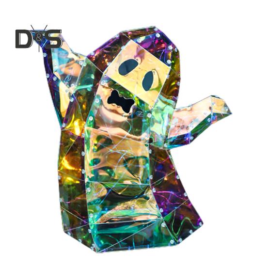 

Призматические переливающиеся светодиодные огни-призраки, ночник-призрак на Хэллоуин, красочные украшения для дома и вечеринки, настольная фигурка A