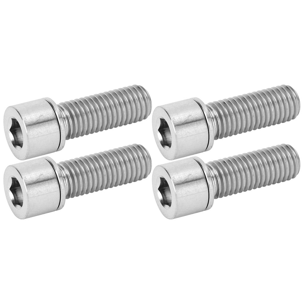 4Pcs Bike Handlebar Stem Bolts Screw Bicycle Titanium Alloy Stem Inner Hex Screws M7x20mm