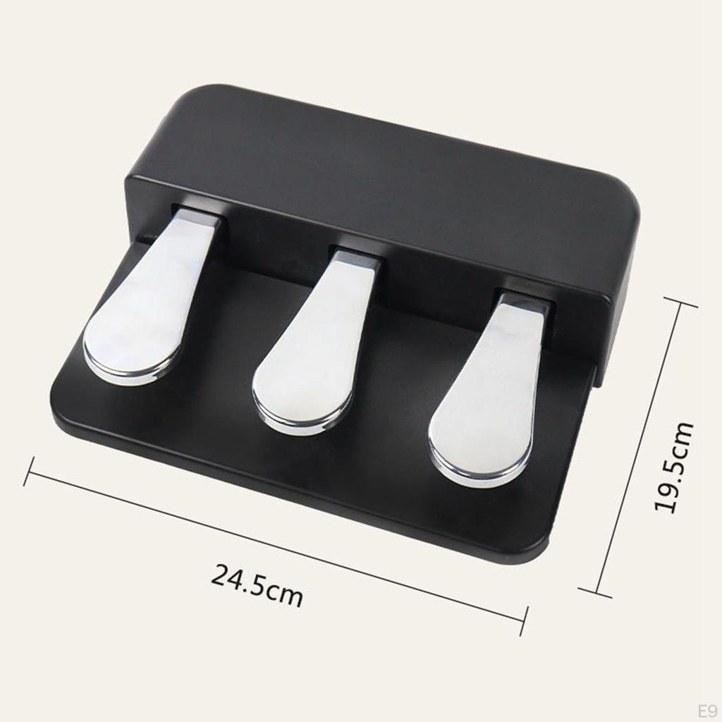Piano Sustain Pedal Premium Zubehör Hohe Leistung Drei Stabil für Übung