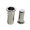 304 Stainless Steel Flat Head Half Hex Blind Hole Rivet Nut
