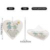 2d Acrylic Heart Shaped Sea Glass Friendship Decor,Friendship Heart Keepsake,Friendship Heart Ornament For Tree Hanging Ornaments,