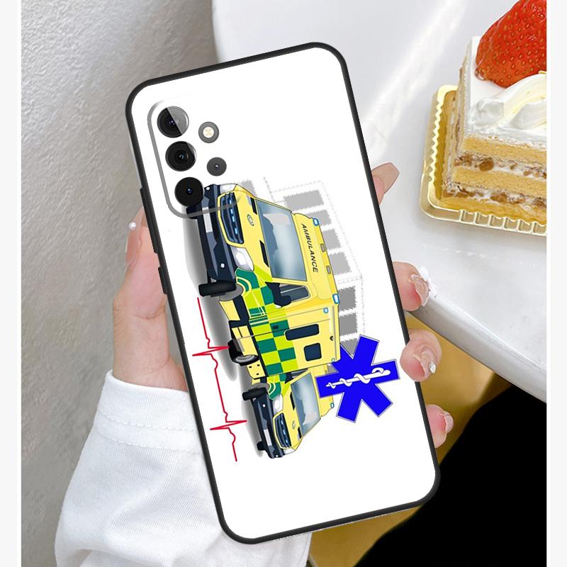 EMT EMS Ambulance Funda For Samsung Galaxy A52 A32 A12 A14 A34 A54 A51 A71 A53 A33 A13 A15 A25 A35 A55 Case