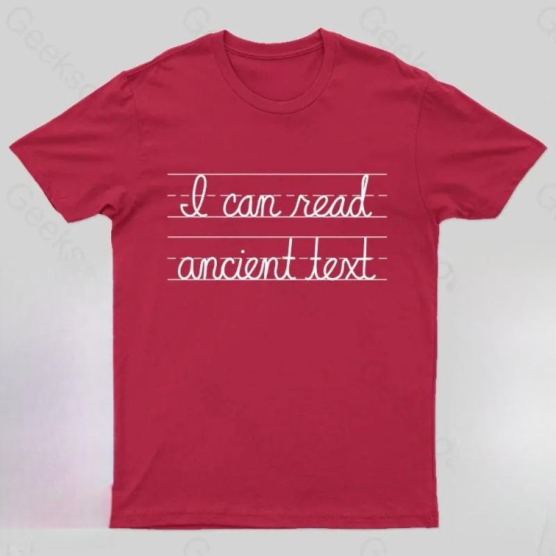 

Ancient Text Geek TShirt Printed Unisexs TShirt 100 Cotton Oversized Vintage New SpringSummer Arrivals Regular Fit Casual 4XL