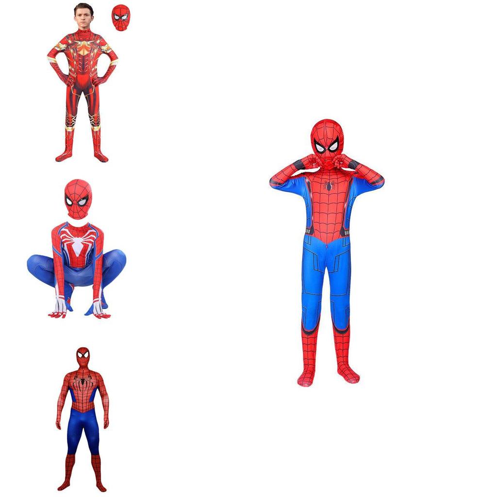 Spider-man No Way Home Amazing Iron Black Cosplay Costume Suit For All Ages