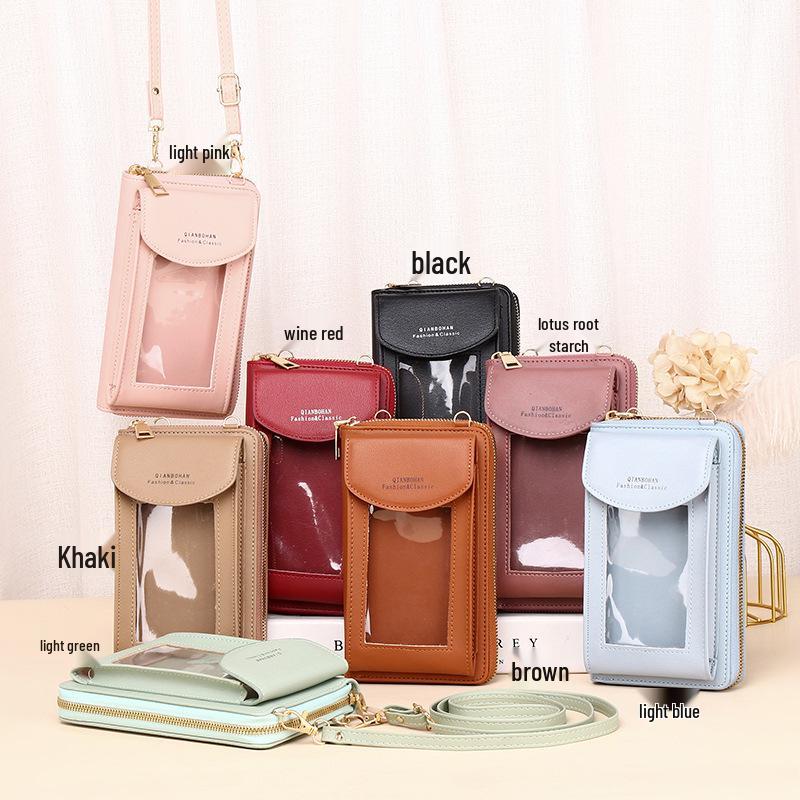 Women's Crossbody Touchscreen Phone Bag: Multifunctional Wallet & Small Shoulder Pouch