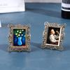 Domeček pro panenky Miniatury 1/12 Evropský Vintage Rámeček na obrázek Závěsný Slavný obraz Nástěnný obraz Rámeček na fotku Simulace Model
