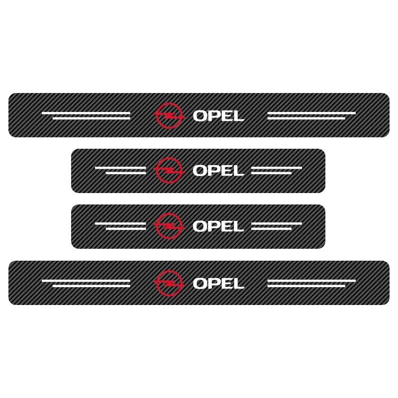 

4pcs Carbon Fiber Car Sticker Auto Door Threshold Waterproof For Opel Astra j g Insignia Corsa d Vectra c Zafira a Auto Gadgets