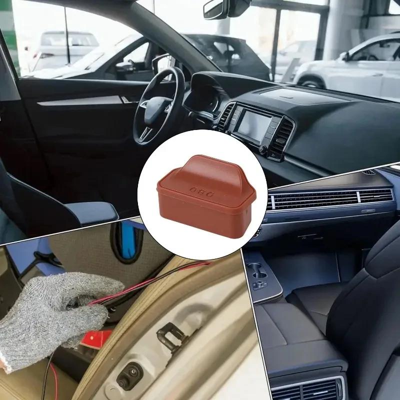 1/3/5PCS Universal Car OBD Interface Protective Cover Silicone Dust Protective Cover Interior Trim Modification Accessories
