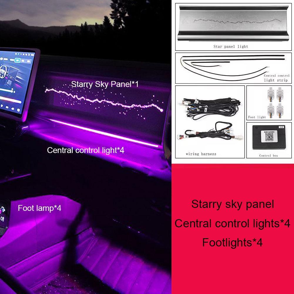 Fantasy Starry Sky Atmosphere Full Car Interior Decorative Light for Chery JETOUR Traveler T2 Phone APP Control Central Panel