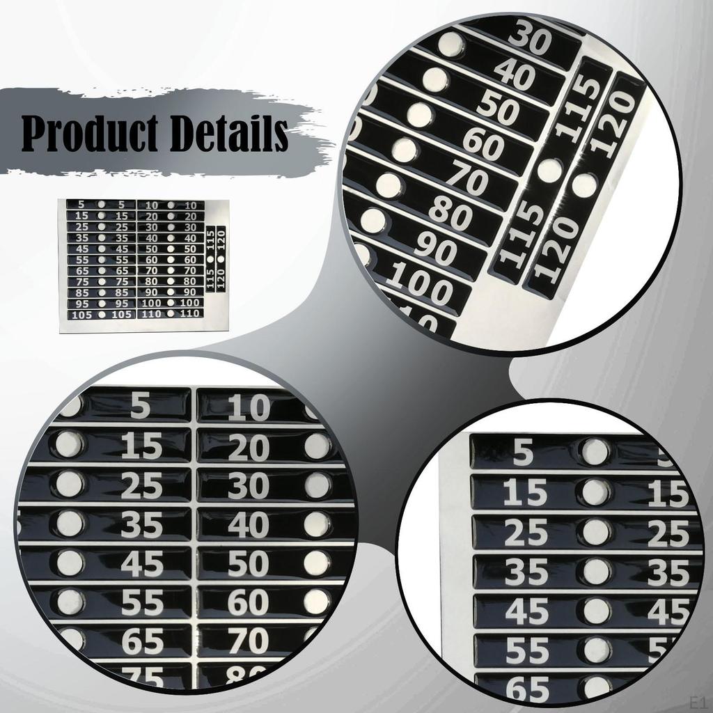 Weight Stack Labels Tags,5-120 Number Stickers for Gym Sporting Goods Fitness