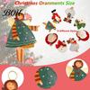 Festive Wooden Ornaments for Holidays 16/24/32Pcs Christmas Ornaments, Flying Angels Decorations, Santa Claus Rustic Xmas Party Supplies Holiday