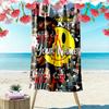 Name Custom Carti Print Beach Towel, Large Soft Quick Dry Towel for Beach Camping Swimming
