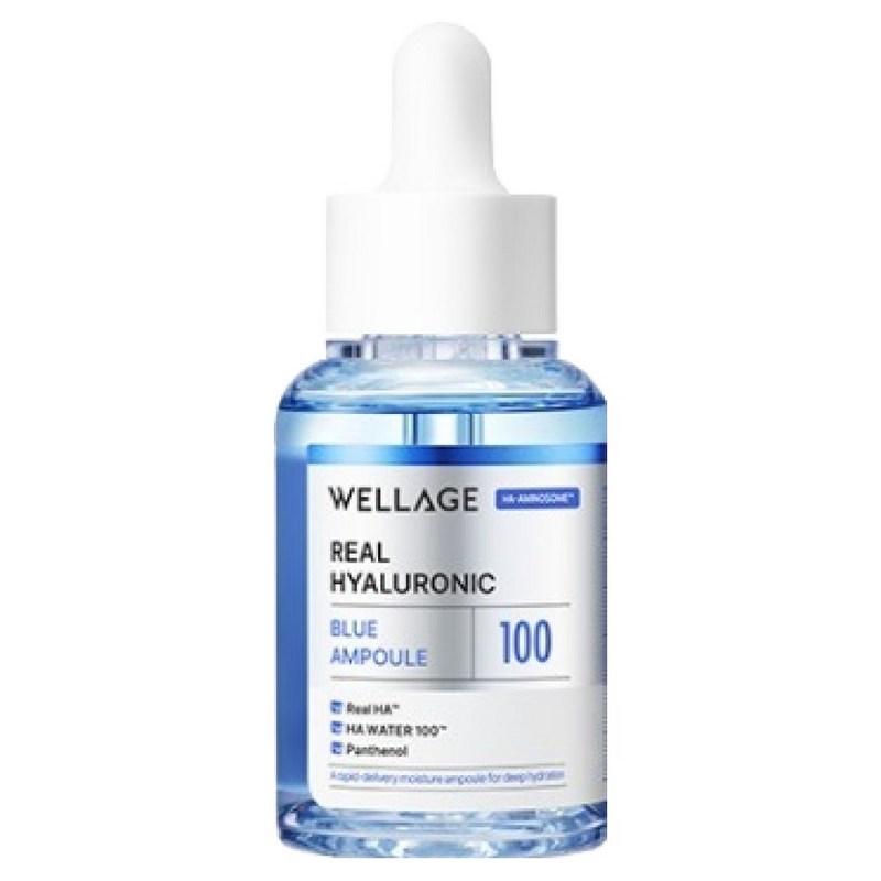 Wellage Real Hyaluronic Blue 100 Ampoule, 1 pc, 30ml
