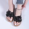 New Summer Women's Plus Size Floral Fashion Outdoor Beach Slide Sandals