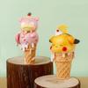 Anime Cartoon Pokmon Ice Cream Series Hand Figure Cone Pikachu Doll Model Psyduck Desktop Ornament Children's Toy Gifts