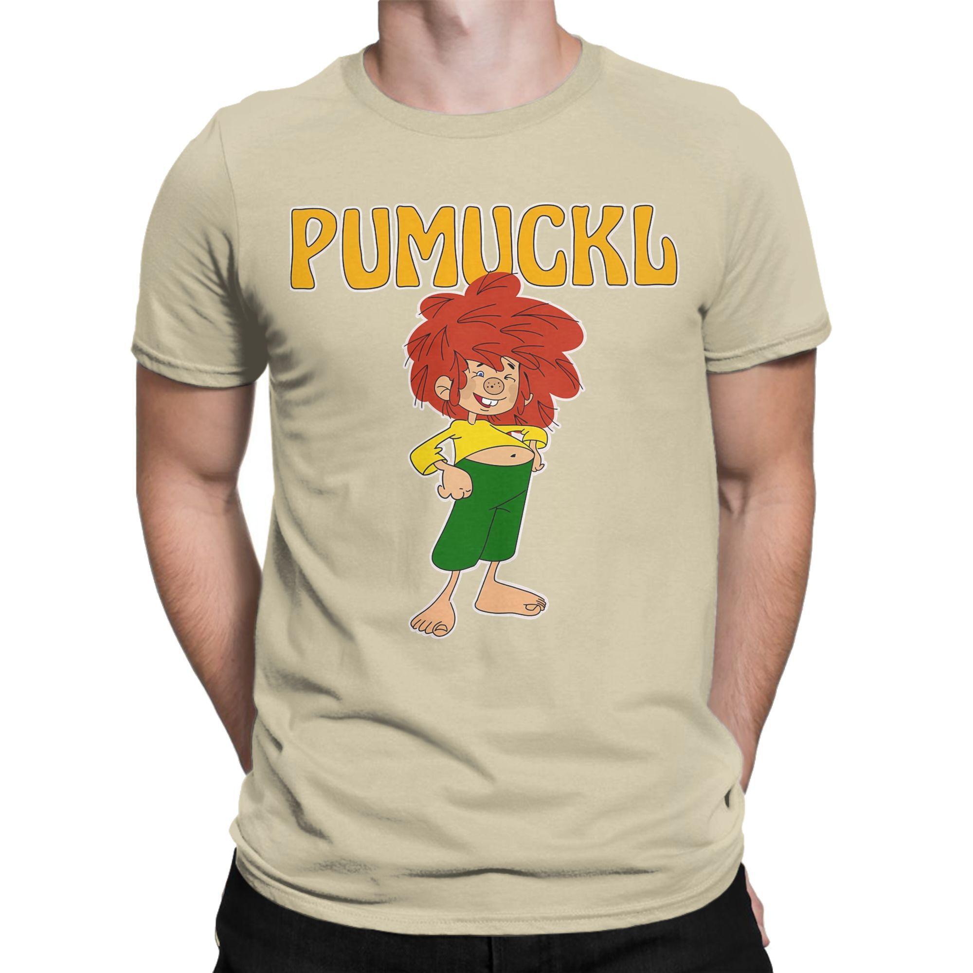 

Pumuckl мила футболка чоловіча 100% бавовна гумористична футболка круглий комір аніме мультфільм футболка з коротким рукавом одяг літо 4XL