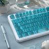 Xiaomi New 132 Keys English Cherry Height PC Fully Transparent Keycaps Mechanical Keyboard Custom Multilingual Keycaps for MX Keyboard