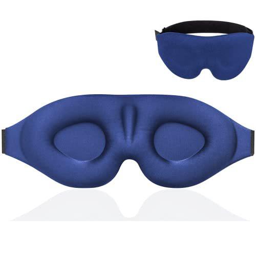Eye Mask for Sleeping Cover 3D Contoured Cup Blindfold Concave Molded Night Sleep Shade Block Out Light for Women Men Eyepatch