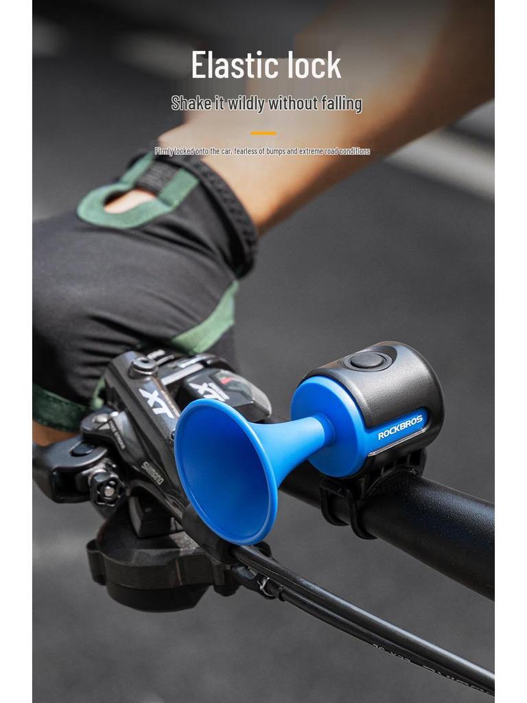 Rock Brothers Universal Electric Bike Horn for Road, Mountain, and Children's Bikes