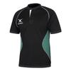 Gilbert Mens Contrast Panel Regular Raglan Rugby Shirt