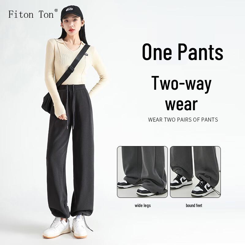 FitonTon Women's Sherpa Fleece Lined Winter Sweatpants
