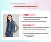 Xin Ge Blue Linen Workwear Jacket with Drawstring Waist and Multi-Pockets
