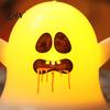 Unique Halloween Gift Idea 6 Pcs Ghost Decorative Light, LED Color Changing Warm Flameless Battery-Operated Small Figurine Light Mini Spirit