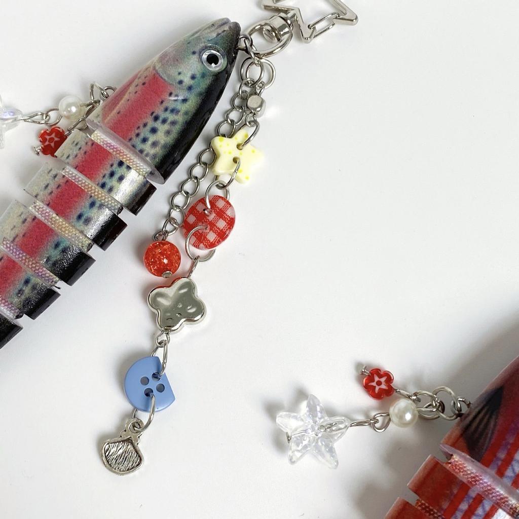 Realistic Fish Accessory Fashionable Keychain Resin Texture Fish Keyrings Suitable for Party and Casual Outfits
