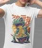 Dinosaur Ramen T-Shirt: Retro Japanese Kanji Graphic Tee