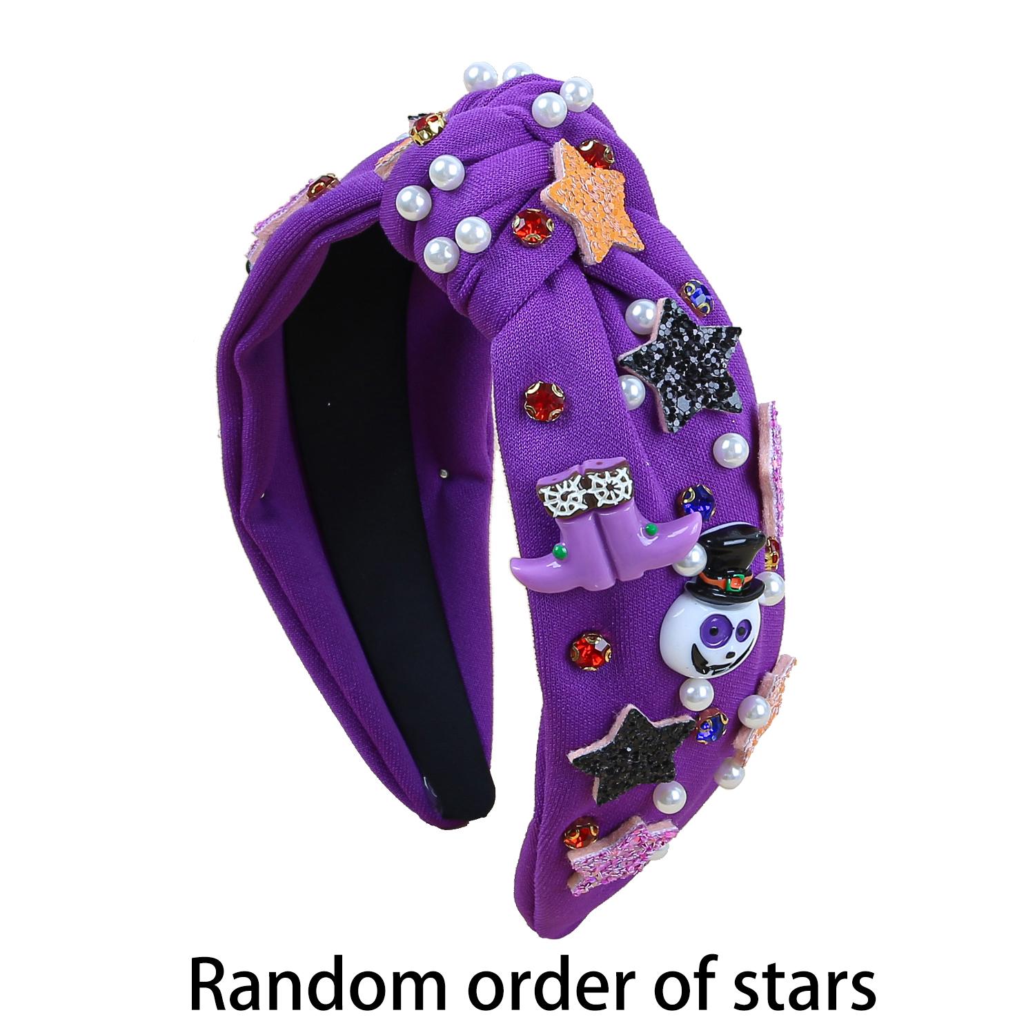 

Хэллоуин Жемчужные Кристальные Ободки для Девочек Блестящий Ободок со Звездой Праздничная Вечеринка Тыква Дьявол Повязки для Волос Детские Детские Головные Уборы