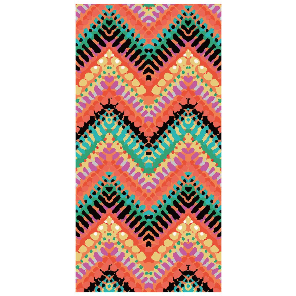 Tume Double-sided Velvet Beach Towel Absorbent Towel Microfiber Printing Quick-drying Bath Towel