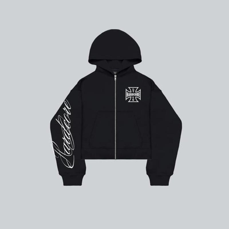 Hanorac larg de toamnă/iarnă casual european și american cu model personalizat imprimat