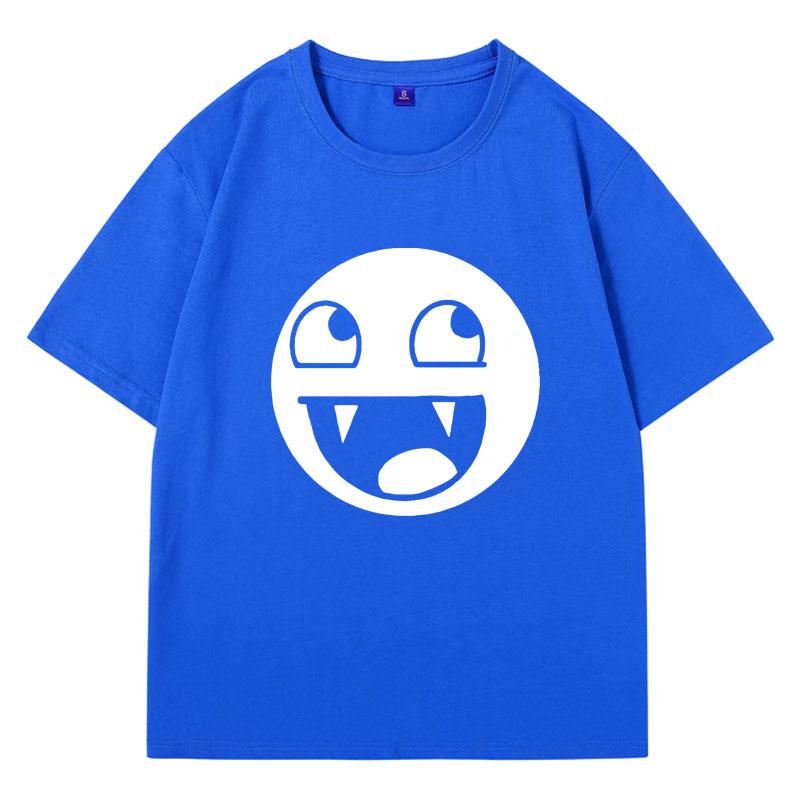 Epic Face Domo Kun Funny Meme T Shirts Men Women Fashion High Quality Cotton T-Shirt Couple Oversized Hip Hop Tee Shirt Tops