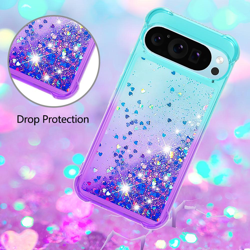 For Google Pixel 9/Pixel 9 Pro TPU Case Gradient Quicksand Phone Back Cover