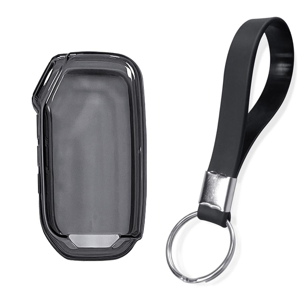 For Kia K5 Proceed Ceed Niro Sportage Xceed Seltos - Transparent Tpu Flip Folding Remote Key Case Keychain Car Key Cover