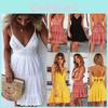 Stylish Women Summer Boho Short Mini Dress For Evening Cocktail And Beach Parties