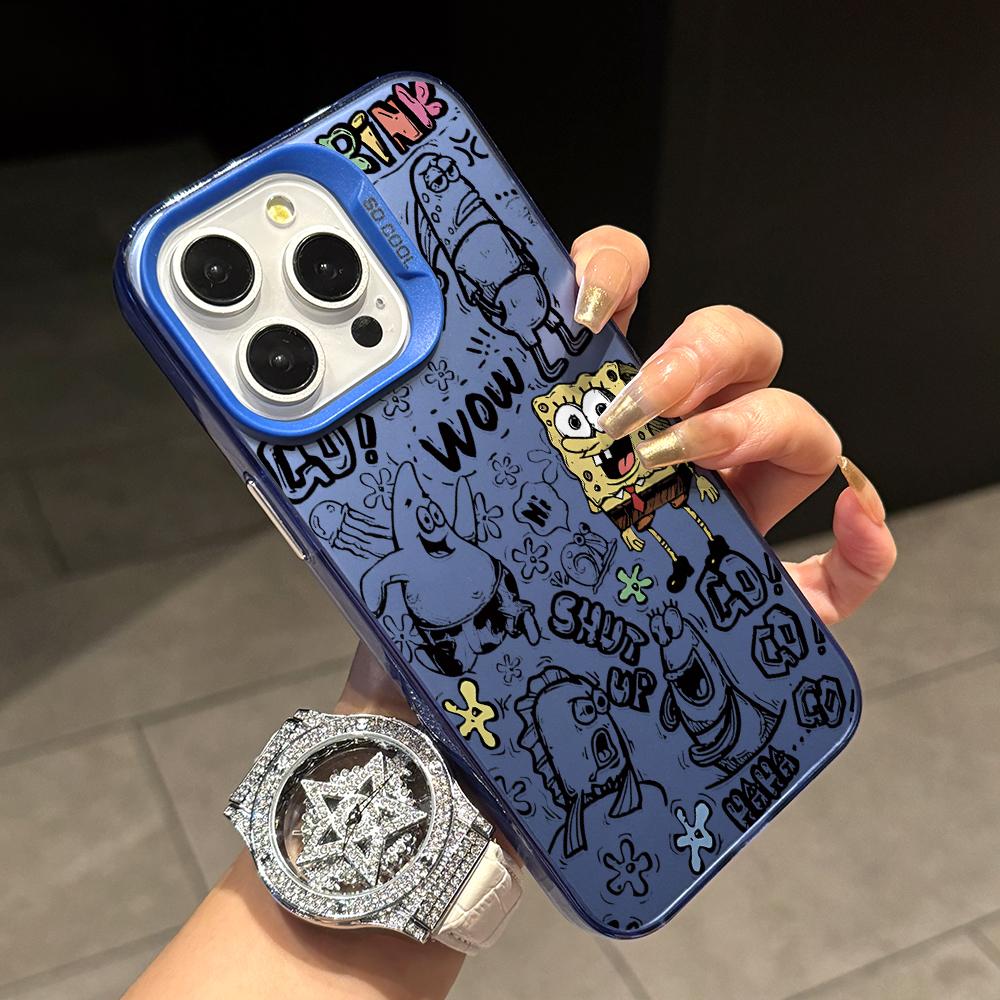 S-SpongeBob SquarePants Phone Case for Apple iPhone 17 Air 16 15 14 Plus 13 12 11 iPhone16 iPhone13 Pro Max X Xs Cover
