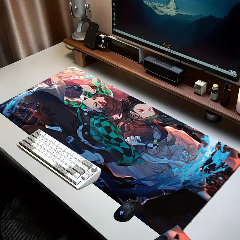 Nightmare Nezuko Slayer Mouse pad Office Desk Mat, Gaming Mouse Pad Mousepad, keyboard pad,Heavy-Duty Non-Slip Rubber Backing, Gift