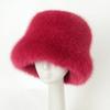 Stylish Faux Fox Fur Hat - Premium Women's Autumn/winter Fluffy Bucket Hat - High-end Plush Hat