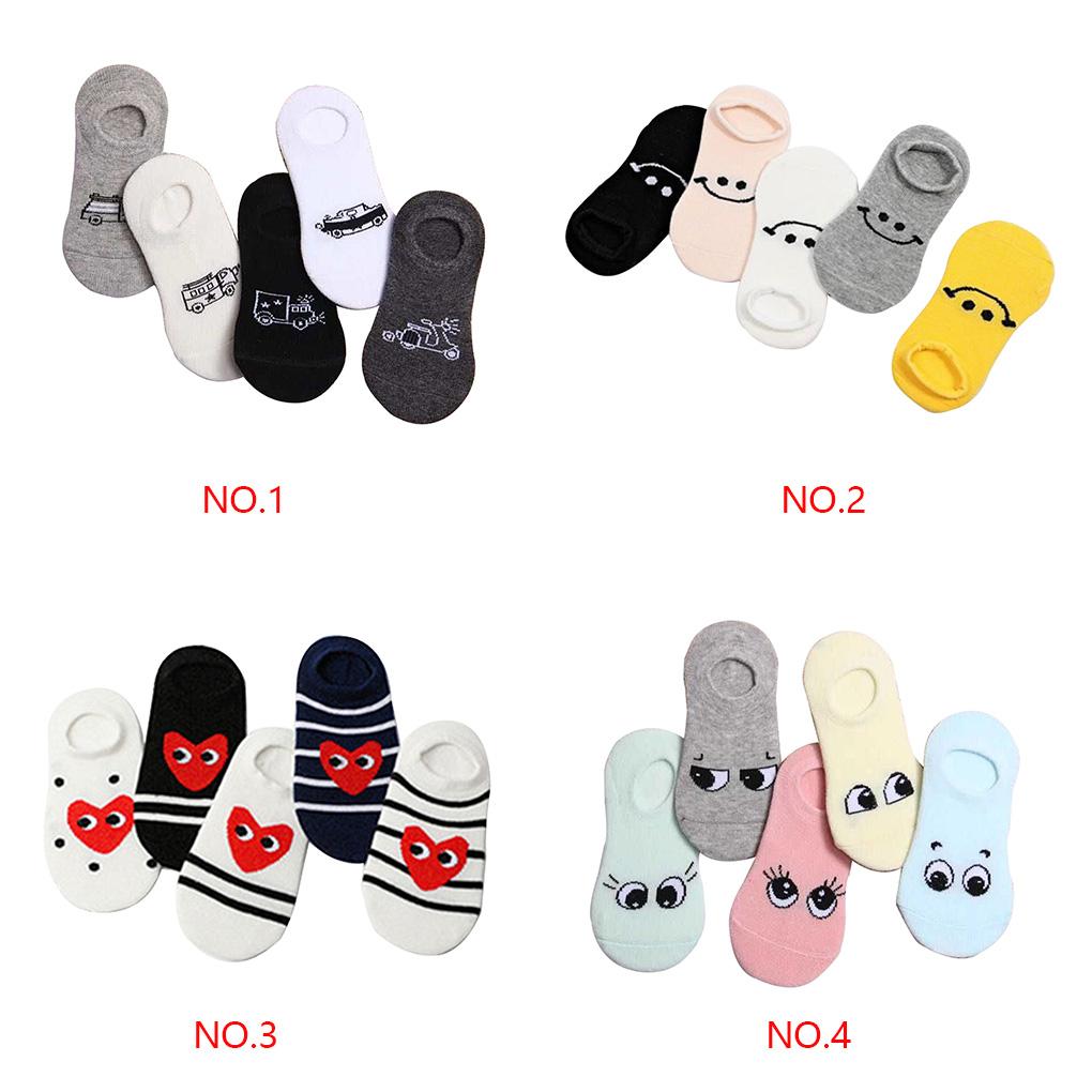 5 пар Милые хлопковые мягкие носки для мальчиков, детские дышащие удобные носки